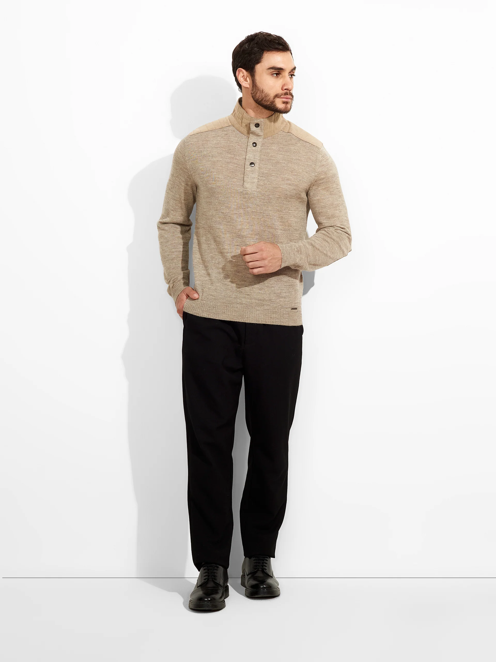 Zorba Sweater Baby Alpaca Color Beige - Image 4
